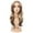 Brown, variant on Human Hair Wig Fiber High Temperature Silk Wig For Women With Gradient Brown Dyeing Medium Length Curly Hair Cover Suitable For Women's Wigs Blonde Wig Headband Wigs