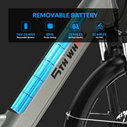 5TH WHEEL W18B Electric Bike for Adult with 350W Motor, 26 Electric Mountain Bike with 36V 10.4Ah Removable Battery Ebike, Electric Bicycle with 7 Speed, UL2849