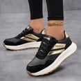 thumbnail image 5 of Sneakers for Women Genuine Leather Suede Patchwork Casual Lace Up Non-Slip Walking Shoes Comfortable Tennis Running Shoes Womens Fashion Sneakers, 5 of 5