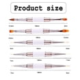 thumbnail image 2 of Juego de pinceles para decoración de uñas, 5 pinceles para diseño de uñas con tapa para bolígrafo, pincel para uñas en gel, pincel para delineador de uñas, 2 of 7