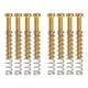 thumbnail image 1 of 8 piezas de tornillos de marco de pastilla de doble bobina ajustables, resortes y tornillos de altura de pastilla Dorado, 1 of 9