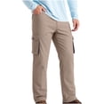 thumbnail image 4 of QATAINLAV Mens Big and Tall Cargo Pants Casual Button Waist Straight Leg Hiking Athletic Trousers with Multi Pockets Khaki XXXL, 4 of 7
