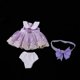 thumbnail image 3 of Vestido de encaje de muñecas de 16 pulgadas Ropa de moda hecha de encaje y calzoncillos Diadema para 40 cm 16 pulgadas de muñeca de salón Regalos Morado Magideal Vestido de encaje de muñecas de 16 pulgadas, 3 of 7