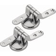 thumbnail image 3 of Pair Of Toilet Seat Hinges Fittings Replacement Chrome Finished Toilet Seat Hinge For Wooden Resin Plastic, 3 of 5