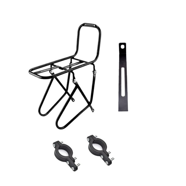 Portaequipajes delantero para bicicleta, estante para equipaje, soporte de acero, estante frontal resistente para bicicleta plegable, ciclismo de