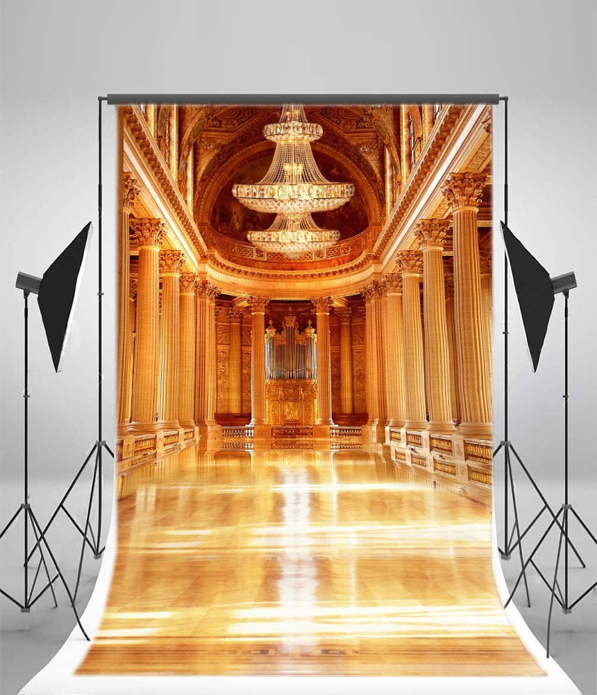 CSFOTO 5x3ft Versailles Palace Backdrop Marble Courtyard Travel Vacation Photo Background for Photography YouTube Blogger Live Wallpaper