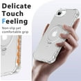 thumbnail image 6 of New Case For iPhone 16e with Magnetic Ring Stand [Curly Edge] [Wireless Charging] [Reinforced Corners] Slim Fit Shockproof Protective Phone Case, 6 of 6