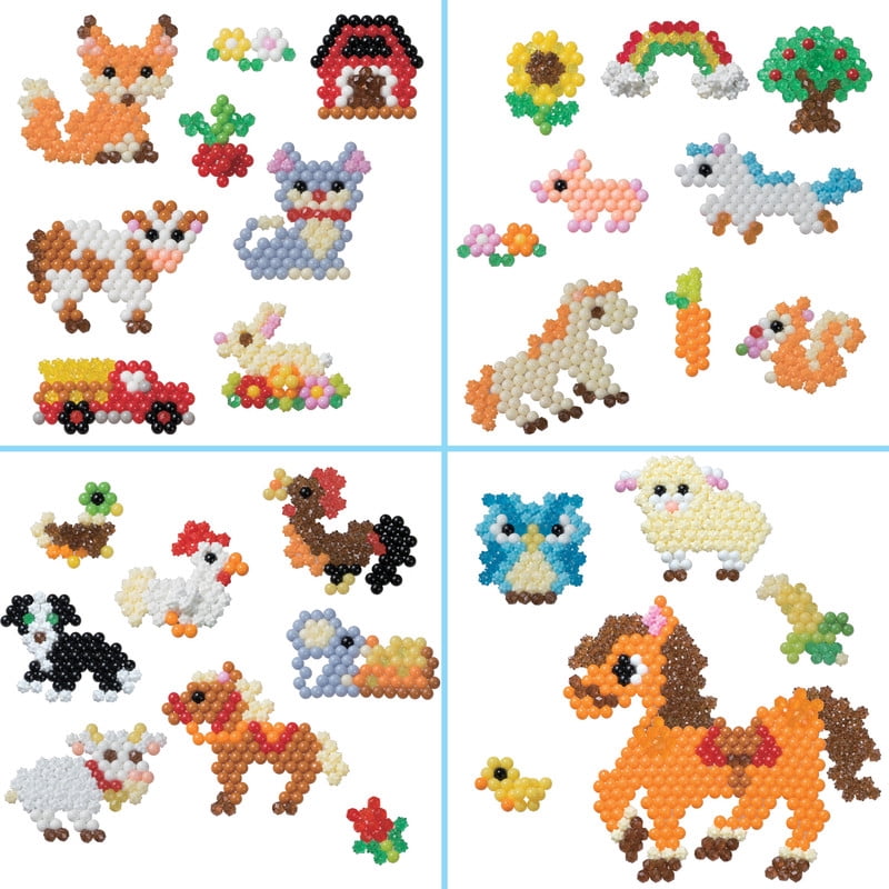 Aquabeads Jumbo Arts & Crafts Set for Children in Day on the Farm Theme - over 3,500 Beads & 2 Display Stands
