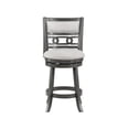 thumbnail image 6 of Pemberly Row Modern 24" Wood & Fabric Swivel Counter Stool in Gray, 6 of 7