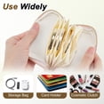 thumbnail image 2 of Estuche de Joyas de Viaje Único Bargains Organizador de Joyas Portátil con 6 Capas Independientes Pequeño Pouch para Almacenamiento de Collares Pulseras Anillos Aretes Idea de Regalo para Mujeres Rosa, 2 of 7