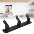 thumbnail image 5 of Row Hooks,Simple Space Aluminum Row Hooks Wall Mounted Hook for Kitchen Bathroom Wardrobe Black,Wall Mounted Coat Rack, 5 of 8