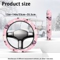 thumbnail image 7 of HUIACONG Pink Butterflies Golfs Cart Steering Wheel Covers 13-14 Inches Non-slip Golf Steering Wheel Protection Soft Comfortable Compatible with EZGO Yamaha Club Cars, 7 of 7