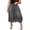 Gray 01, variant on Capri Pants for Women Elastic Smocked High Waist Capri Jeans, Baggy Balloon 7/8 Length Cropped Pants, Elastic Cuffed Hem Denim Culottes With Side Pockets Jeans for Women