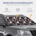 thumbnail image 2 of Lsque Watercolor Floral 2 PCS Windshield Sun Shade | CarFoldable Window Covers | Car Accessories Reflect UV for Universal Cars SUV Truck | Medium, 2 of 7