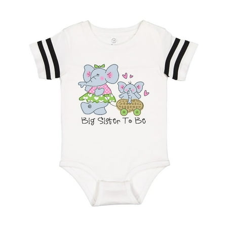 

Inktastic Elephant Future Big Sister Gift Baby Girl Bodysuit