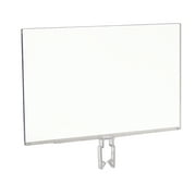 7 in. H x 11 in. W Clear Polycarbonate Sign Holder with All-Purpose Clamp (Pack of 24)