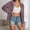Purple, variant on Plus Size Women's Casual Solid Color Zip Up Hooded Sun Jacket Lightweight Outerwear For Everyday Comfort Women Winter Coat Purple XXL