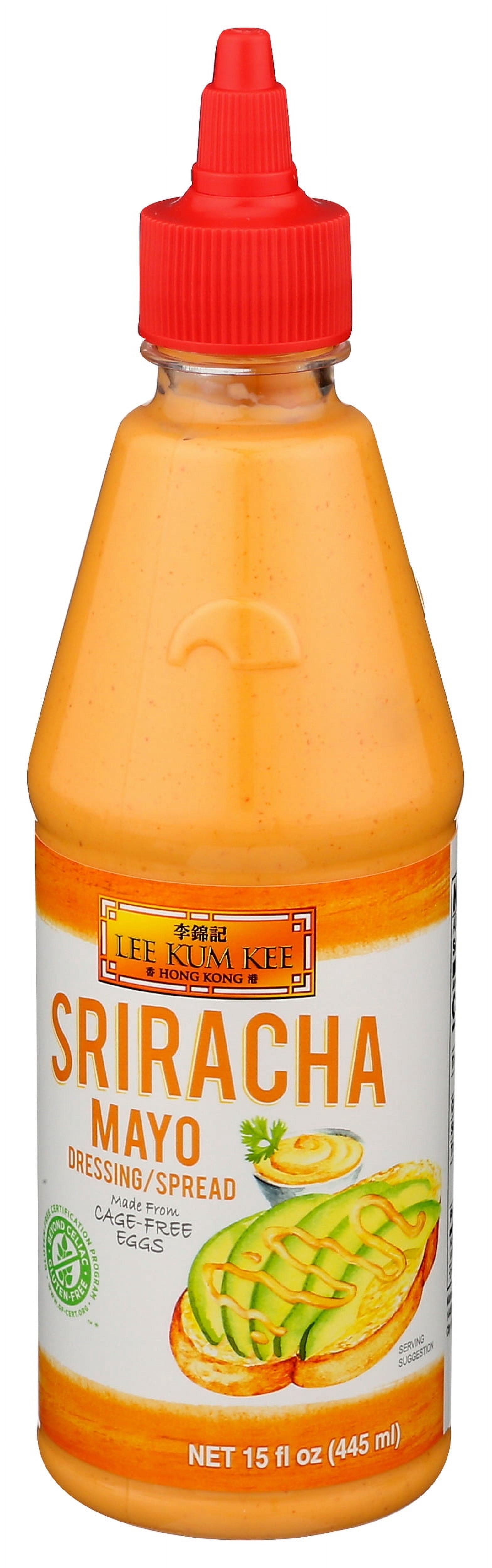 Pack of 6, Lee Kum Kee Sriracha Mayo Dressing Spread, 15 oz