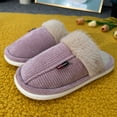 thumbnail image 6 of Leozcaa Fuzzy House Slippers for Women Memory Foam Knit Slippers Indoor and Outdoor Home Slippers Shoes, 6 of 9