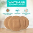 thumbnail image 3 of TruColour Skin Tone Bandages, Flexible Fabric, Spot Shape - Beige, 50 Count, 1 Pack, 3 of 9