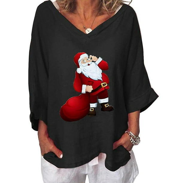 Plus size shop christmas blouse