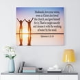 thumbnail image 3 of Scripture Walls  Husbands Love Ephesians 5:25-26 Bible Verse Canvas Christian Wall Art Ready to Hang Unframed, 3 of 7