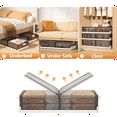 thumbnail image 6 of Cipaher Under Bed Storage Organizer Container with Wheels and Handles Foldable Underbed Storage Box, 6 of 7