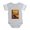 Heather Gray, variant on CafePress - Beaver CROP Text - Cute Infant Baby Football Bodysuit