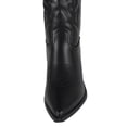 thumbnail image 4 of TOP MODA Women Cowgirl Cowboy Western Stitched Boots Pointy Toe Knee High Side Zipper Black 9, 4 of 4