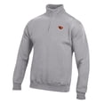 thumbnail image 2 of Men's Gray Oregon State Beavers Big Cotton Quarter-Zip Pullover Sweatshirt, 2 of 3