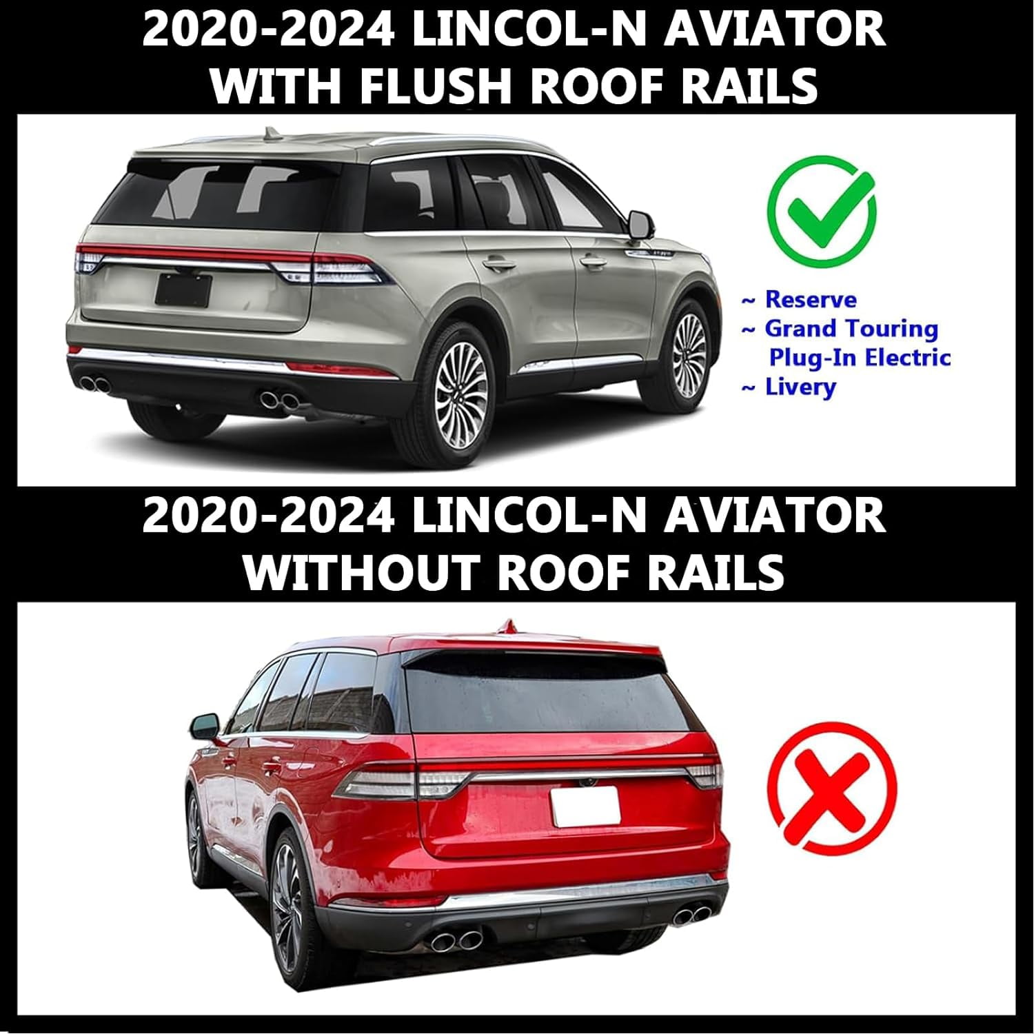 2020 lincoln aviator roof rack sale
