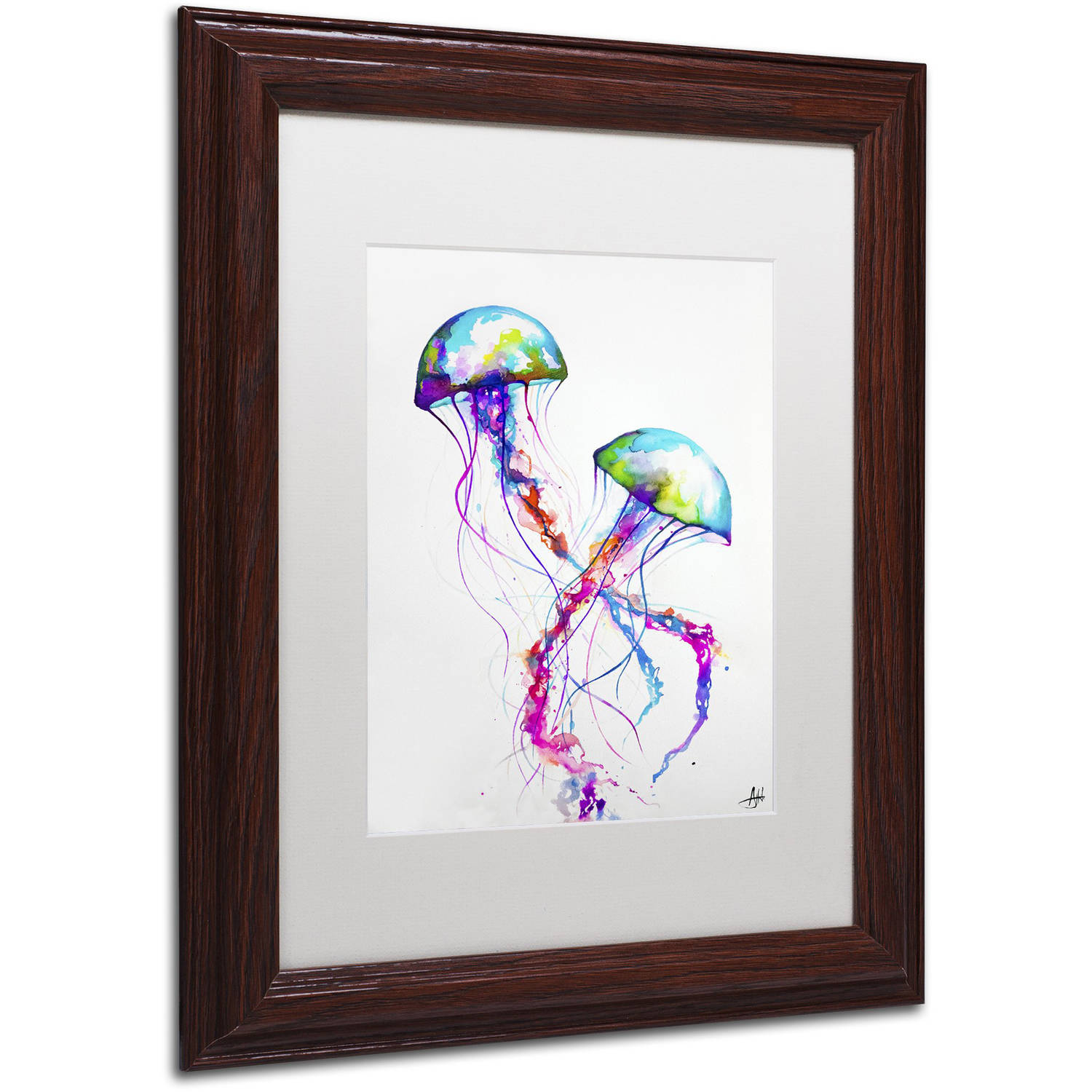Trademark Fine Art 'Narasumas' Canvas Art by Marc Allante, White Matte, Wood Frame