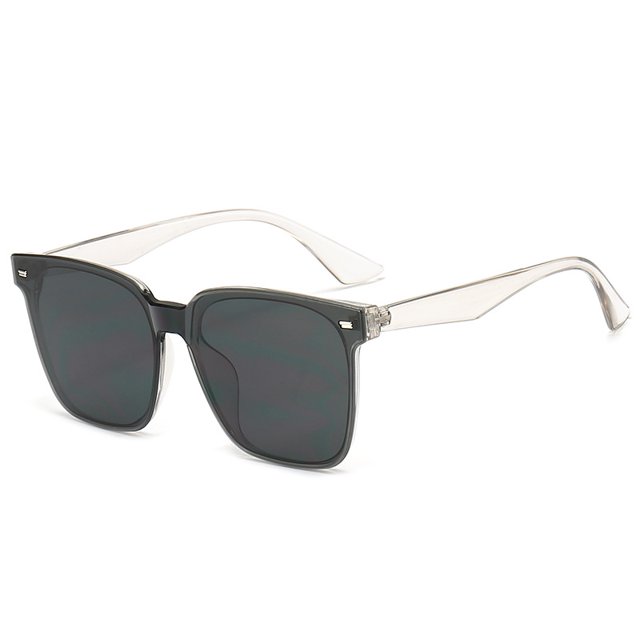 Gafas de sol polarizadas Gafas de sol de mujer anti-ultravioleta de alto grado Retro One Gafas de sol Gris XianweiShao 9024715049872