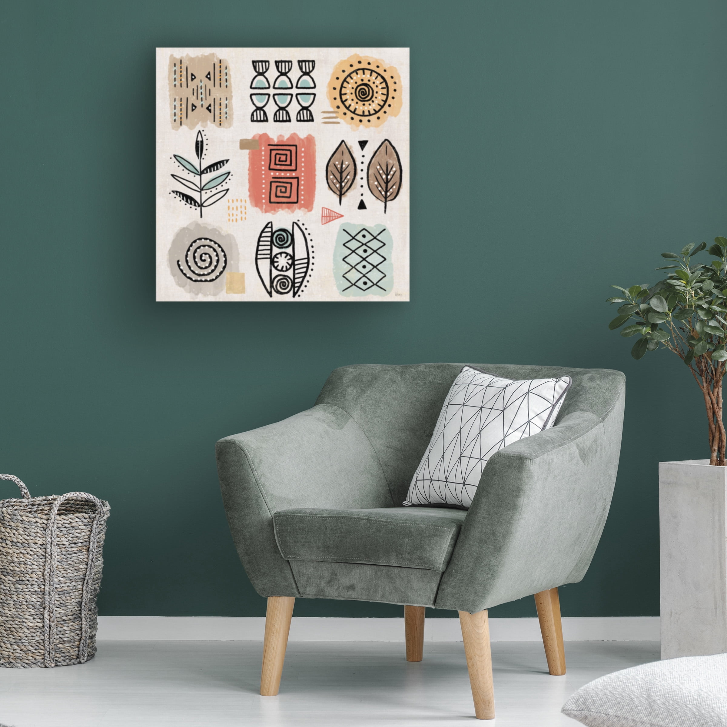 Veronique Charron 'Tribal Tones VIII' Canvas Art