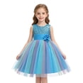 thumbnail image 5 of HAWEE Flower Girls Sequin Dress Rainbow Tutu Birthday Party Princess Dress Pageant Gown for Age 3-10 Years Old, 5 of 9