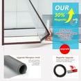 thumbnail image 5 of DIY Magnetic Window Screen, Window Screen Net Kit White Frame with Adjustable Gray Fiberglass Mesh Easy and Fast Installation (58"x36"(147x91CM)), 5 of 7