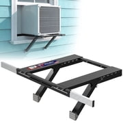 Marudina No-Drill Window AC Bracket,Adjustable Heavy-Duty Air Conditioner Support Bracket Up to 300LBS,Fits Single/Double-Hung Windows,Quick Installation & Removal,Renter-Friendly