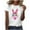 White, variant on QUNYINEY Crew Neck Tee Shirts Womens Casual Short Sleeve Pullover Easter Tops Loose Funny Spring Tops for Women