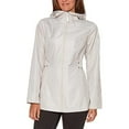 thumbnail image 2 of Jones New York Womens Parka in a Pocket Rain Jacket Color: Sand/White Dots, Size: Medium, 2 of 4