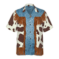 thumbnail image 5 of Camisas con estampado de vaquero retro, ropa informal con patrón de mezclilla 3D para hombre, camisa hawaiana de manga corta para playa, ropa informal para exteriores para hombre, 5 of 5
