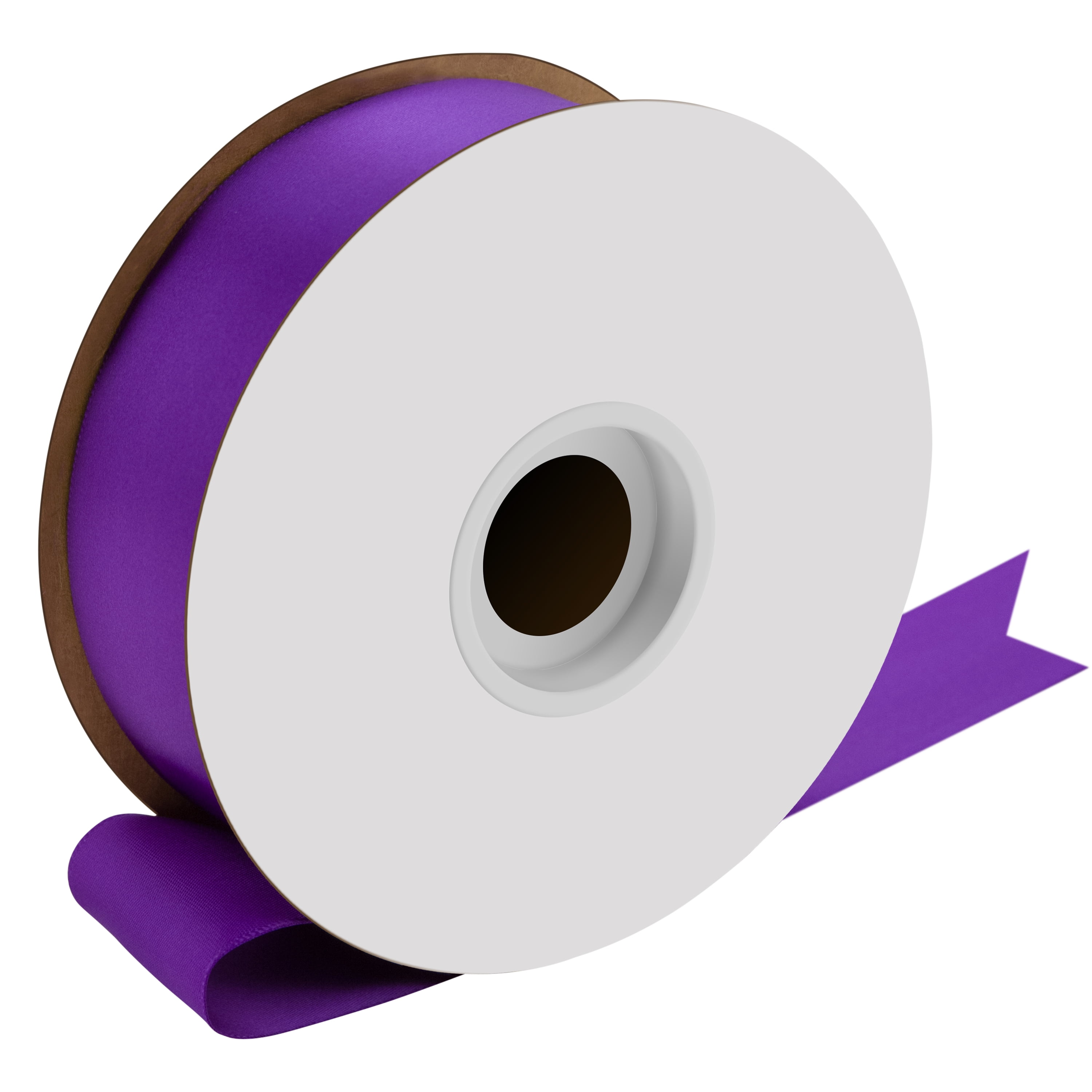 Offray Ribbon, Regal Purple 1 1/2 Inch Single Face Satin Ribbon for Crafting, Sewing, Gift Wrapping, Decorating, 50 Yd, 1 Each