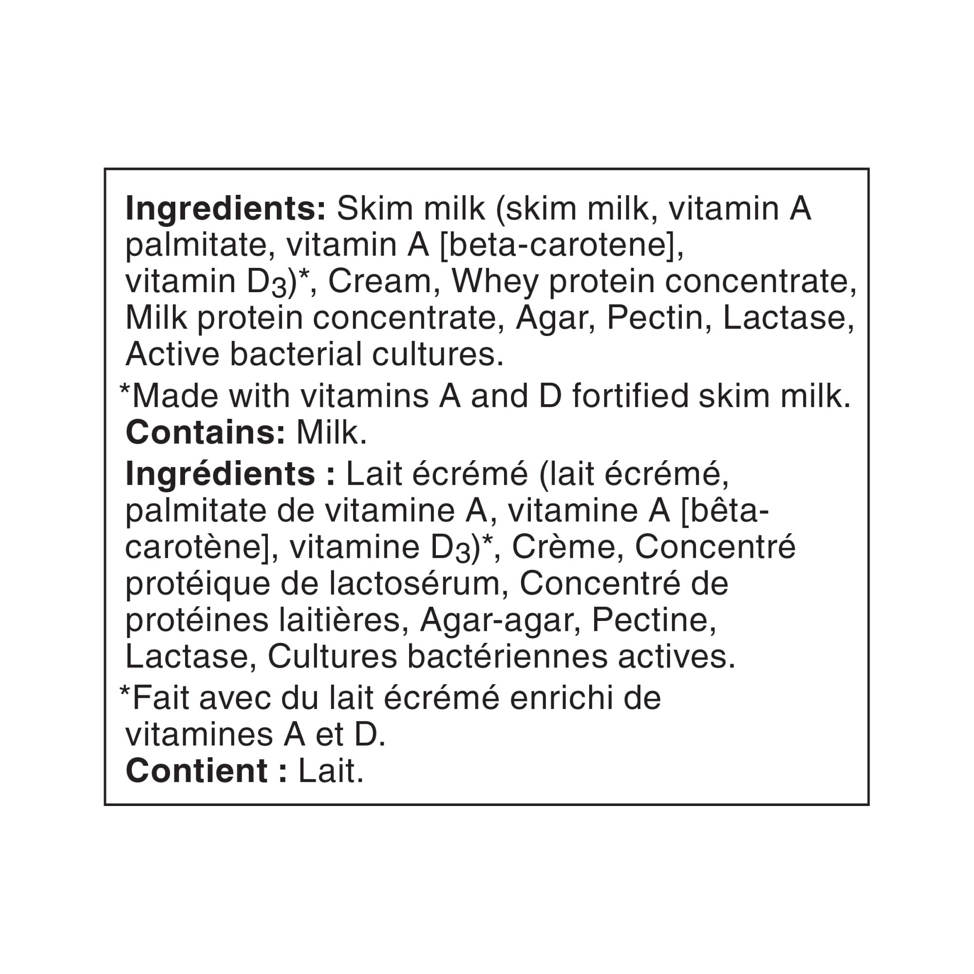 Astro Vitalité Yogourt Probiotique Nature 1 % 750g