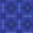 thumbnail image 1 of Ahgly Company Indoor Square Patterned Cobalt Blue Area Rugs, 5' Square, 1 of 6