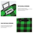 thumbnail image 5 of Easygdp Buffalo Plaid Green Black Double-Sided Printed Elastic Suitcase Protective Cover,Invisible Zipper, Business Trip Luggage Cases,Washable And Resistant To Falling -Medium, 5 of 9