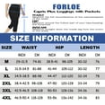 thumbnail image 3 of Forloe 2 Pack Plus Size Capri Leggings for Women Stretchy S-4X Tummy Control High Waist Spandex Workout Yoga Pants, 3 of 8