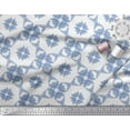 thumbnail image 3 of Soimoi Poly Georgette Fabric Leaves & Floral Geometric Fabric Prints by Yard 52 Inch Wide, 3 of 3