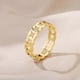 thumbnail image 5 of Anillos minimalistas de runas vikingas para mujer, anillo cruzado de acero inoxidable, joyería estética de moda para parejas, regalo para mujer, tamaño 7, dorado B, 5 of 5