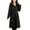 Black, variant on ZRGHAOYLQ Plus Size Puffer Jacket Womens Puffy Stand Collar Outerwear with Hood Warm Full Zip Down Quilted Coat Solid Color Bubble Overcoats with Pockets