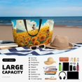 thumbnail image 5 of Kdxio Clear Sky Sunflower for Beach Bag for Women Large Beach Tote Bag Waterproof Sandproof Swim Bag with Zipper Pockets Beach Vacation Travel, 5 of 7
