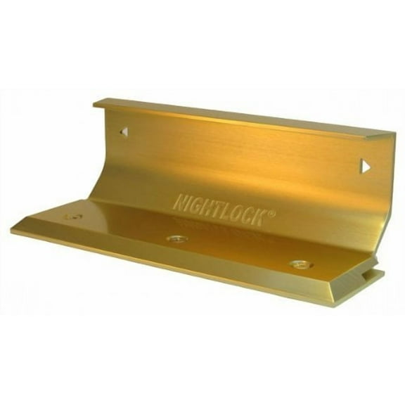 Nightlock Security Lock Door Barricade Bright Brass Finish
